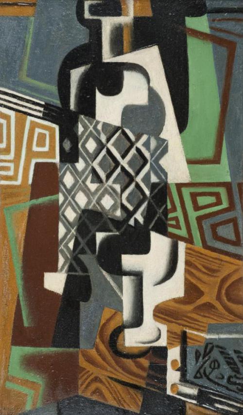 Still Life (Bottle and Glass), 1917 Juan Gris, Spanish (1887-1927)