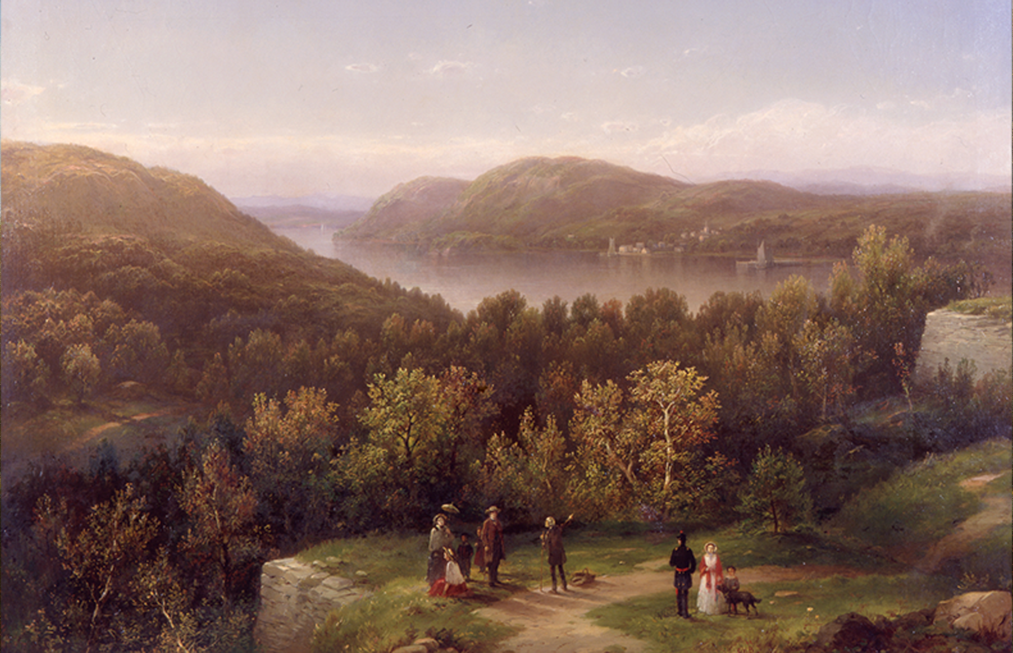 William L. Sonntag (1822–1900), Morning in the Blue Ridge Mountains, Va., ca. 1858. Oil on canvas. New-York Historical Society, The Robert L. Stuart Collection, the gift of his widow Mrs. Mary Stuart, S-10